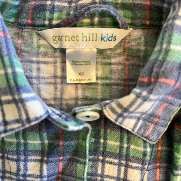 Boys Garnet Hill Kids Flannel Pajamas Size XS - Picture 4 of 5